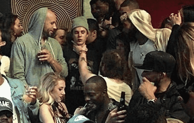 post malone chokes out justin beiber