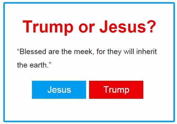 Trump or Jesus