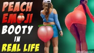 Peach Emoji Booty In Real Life Prank