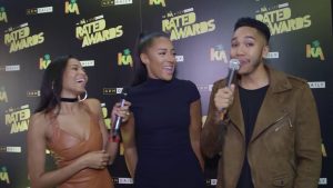 Yasmin Evans talks about hosting and Manny Norte at the Rated Awards