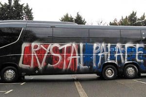 Crystal Palace fans vandalise their own team coach by mistake