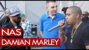 Nas & Damian Marley talk performing together at Wireless