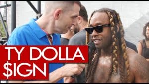 Ty Dolla $ign backstage at Wireless