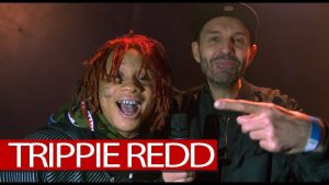 Trippie Redd backstage after fire London show