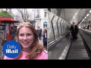 Commuters react to six-month walking ban on Holborn escalator – Daily Mail
