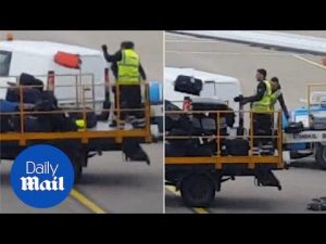 Luggage thrown like garbage bags by handlers at Luton airport – Daily Mail