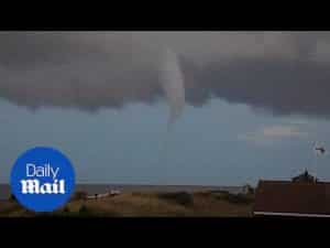 Stunning video shows a large Tornado spotted in Suffolk, UK – Daily Mail