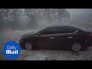 Video shows large hail chunks falling in Atkins, Arkansas – Daily Mail