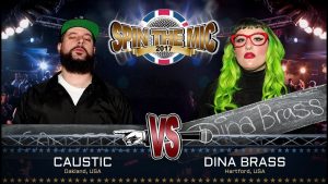 Caustic vs Dina Brass Full Battle | Spin The Mic 2017