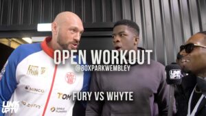 🥊 Tyson Fury Open Workout w/ @Castillo _1st  @ Boxpark Wembley #FuryWhyte #FightWeek