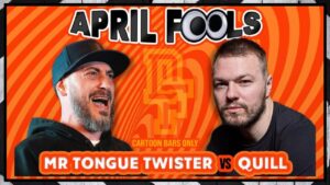 ‘Cartoon Bars Only’ Rap Battle – Mr Tongue Twister Vs Quill | Don’t Flop #AprilFools2022