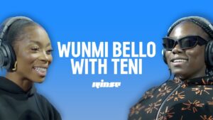 Wunmi Bello with Teni